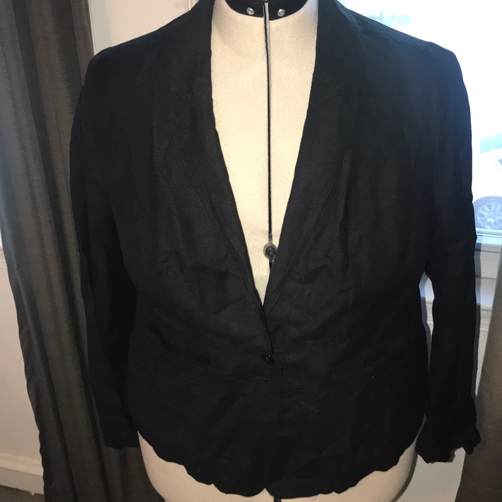 *Set* Lane Bryant Black linen suit